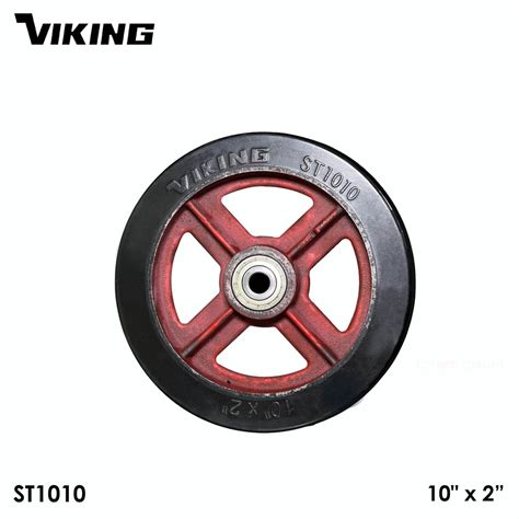 VIKING SOLID RUBBER WHEEL For Handtruck Pushcart Kartilya 4 5 6 8 10