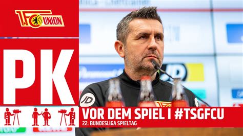 Aftv Pressekonferenz Vor Dem Spiel Tsg Hoffenheim Fc Union Berlin