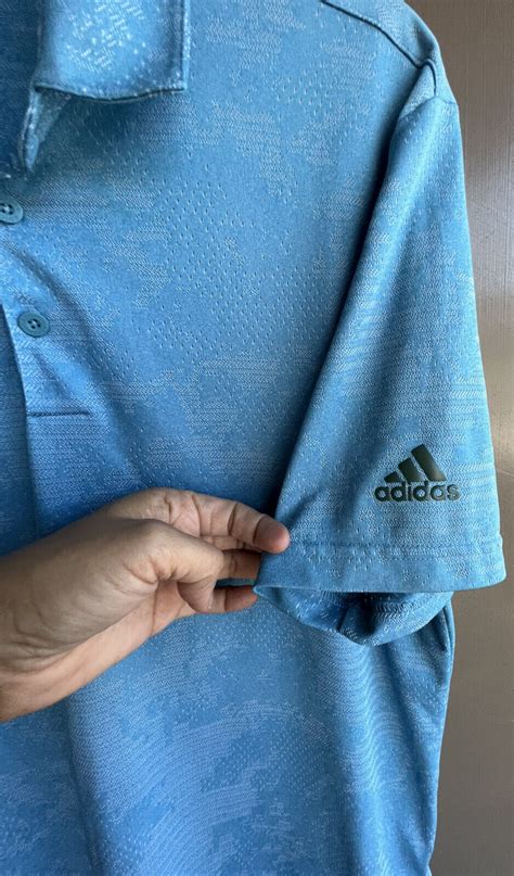 Adidas Mens Camo Golf Polo Shrit Wild Teal Acid Mint Gem