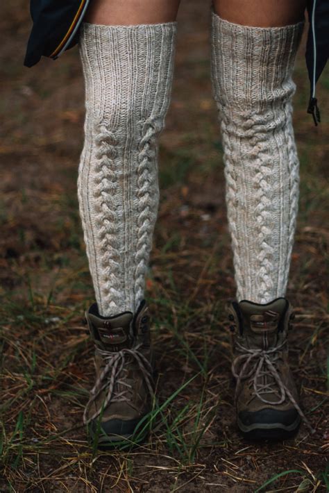 Hand Knitted Long Merino Wool Socks In Hand Knit Socks Merino