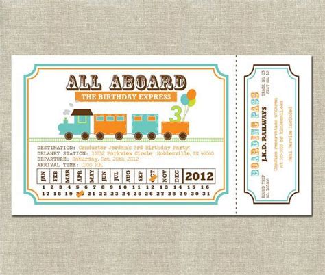 Train Ticket Template Printable | DocTemplates