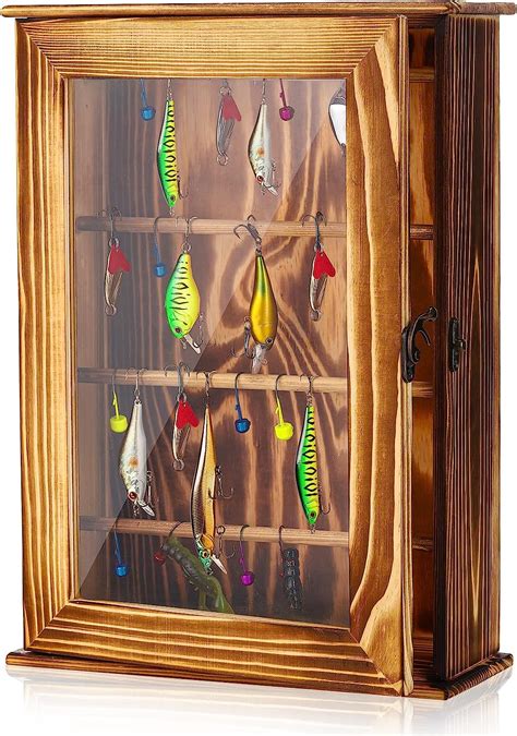 Amazon Fishing Lures Display Case Lockable Fishing Baits Storage