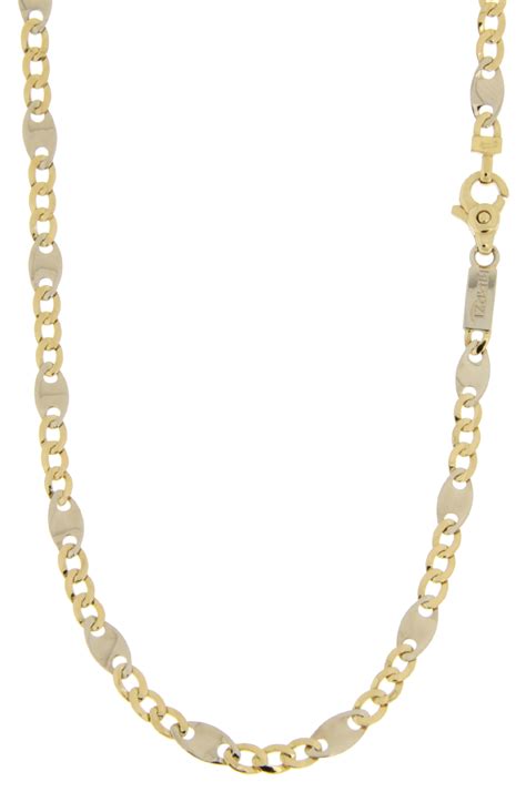 Collana Uomo Oro Giallo Bianco Gl Gioiellerialucchese It