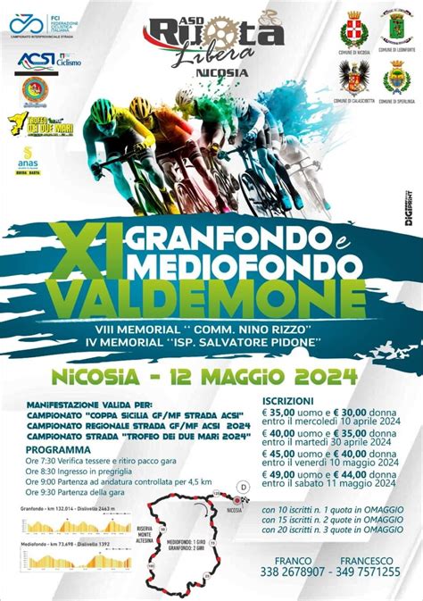 Ciclismo Il Maggio La Gran Fondo Valdemone Enna Press