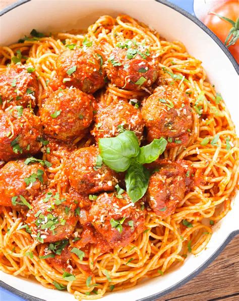 Spaghetti and Meatballs Recipe - Immaculate Bites