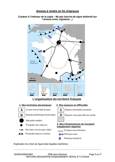 Brevet Histoire Géographie EMC 2018 Métropole Sujet AlloSchool