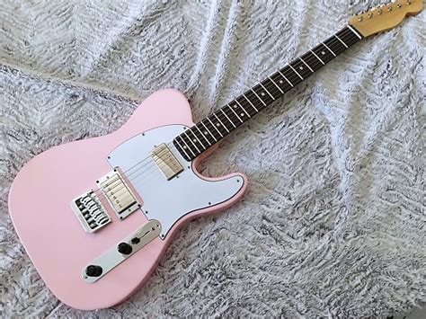 Telecaster Hh With Warmoth Neck Shell Pink Reverb