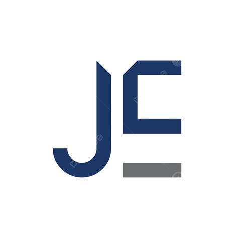 Vector Template For Innovative Je Letter Logo Design With Linked