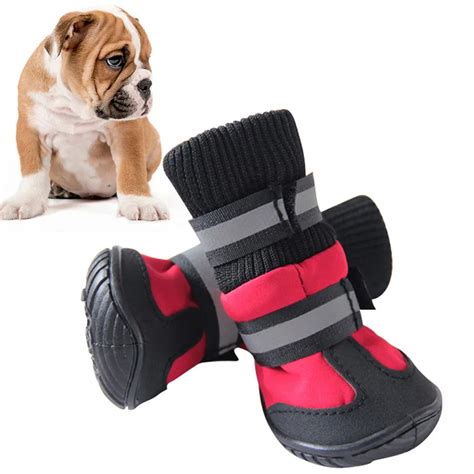 New Shoes For Dogs High Waist Cotton Waterproof Boots Non Slip Rubber