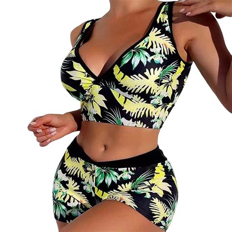 Gzea Bathing Suit For Women Women High Waisted Bikini Sexy Push Up Two