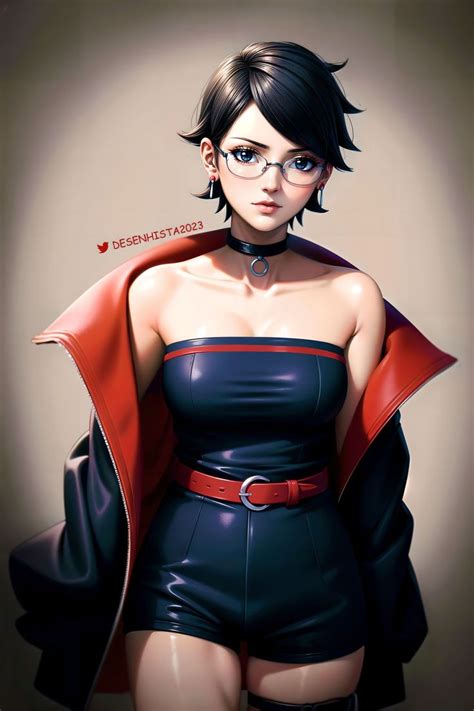 Sarada Uchiha By Desenhistaondevi In Devianart Uchiha Naruto Girls