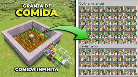 Cómo Hacer una GRANJA DE COMIDA para Minecraft 1 20 Java YouTube