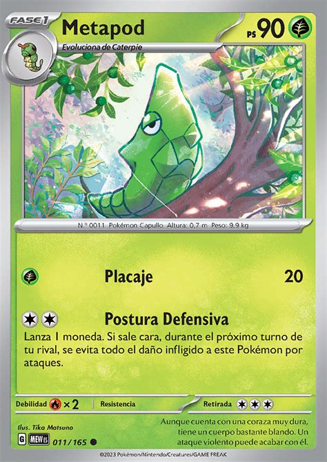 Metapod Trading Card Game Pok Mon Project