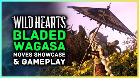 Wild Hearts Bladed Wagasa Weapon Preview Moves Showcase Gameplay