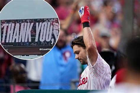 Phillies Trea Turner Thanks Fans For Ovation With Billboards Crumpe