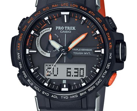 New CASIO PROTREK Radio Solar Watch Triple Sensor Midsize Petzl PETZL