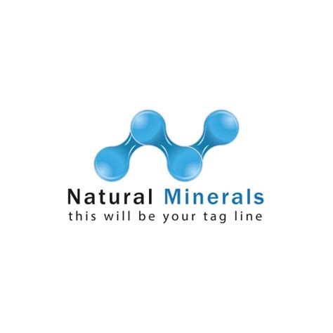 Free Vector | Natural mineral logo