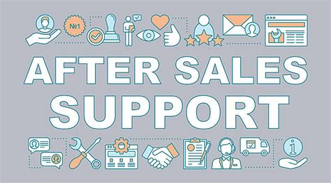 After Sales Support Concept Icon Conception Relationship Web Vector