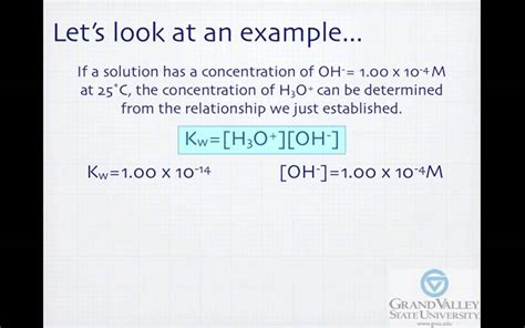 How To Calculate Oh Concentration From Ph