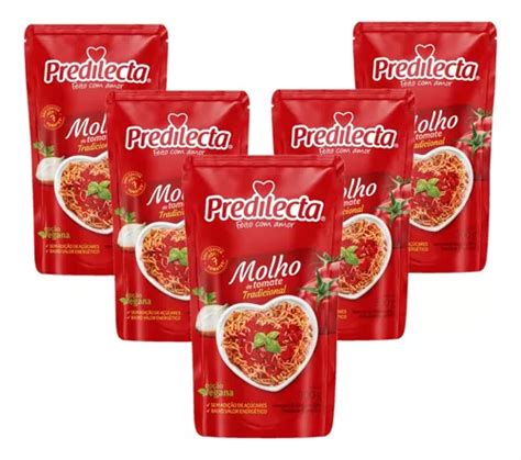 Molho Tomate Predilecta Tradicional Sach G Kit Un