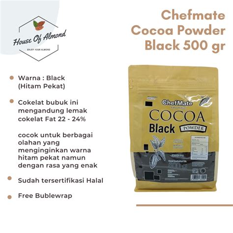 Jual Chefmate Cocoa Powder Black Gr Shopee Indonesia