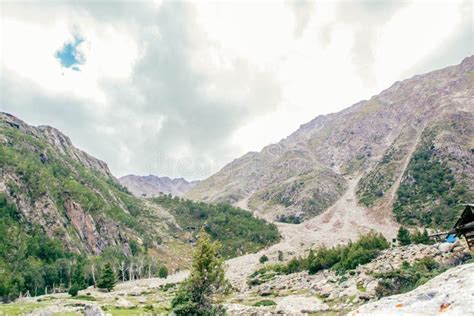 Fairy Meadows Nanga Parbat Beautiful Landscape Mountains View Stock