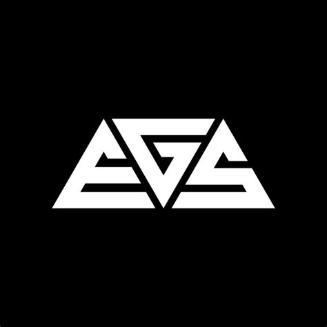 EGS triangle letter logo design with triangle shape. EGS triangle logo ...