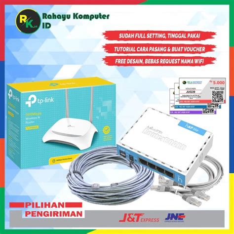 Paket Lengkap Alat Usaha Rt Rw Net Wifi Hotspot Sistem Billing Voucher