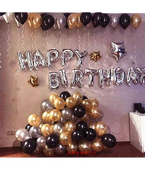 Party Propz Happy Birthday Balloons Decoration Kit Items Pcs Set