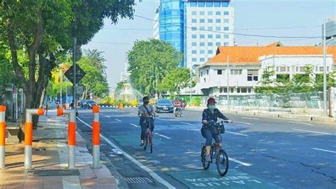 Daftar Ruas Jalan Di Surabaya Yang Sediakan Jalur Khusus Pesepeda