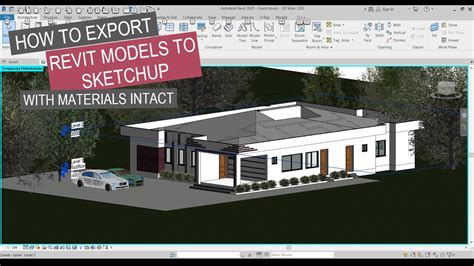 How To Export Revit Model To Sketchup With Materials Colours Intact