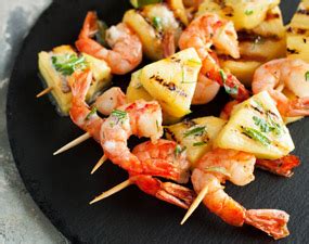 Recette Brochettes Crevettes Chorizo Et Ananas Pour 4 Personnes Houra Fr