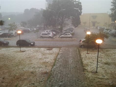 G1 Chuva De Granizo Derruba Temperatura Em 11ºc Em Campo Grande