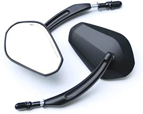 Amazon WTZMOTO Motorcycle Rear View Side Mirrors Black Side Mirror