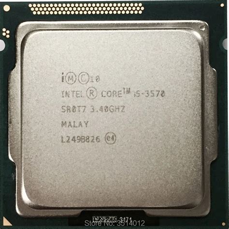 Intel Core i5 3570 i5 3570 3.4 GHz Quad Core CPU Processor 6M 77W LGA ...