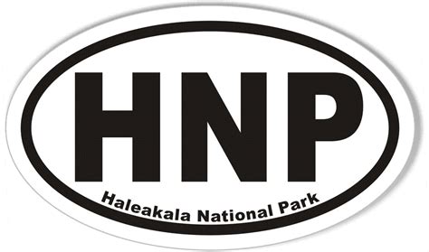 Hnp Haleakala National Park Oval Bumper Stickers