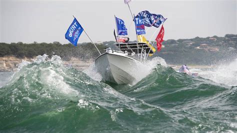 Boats Sink At Texas Pro Trump Boat Parade Due To Choppy Conditions