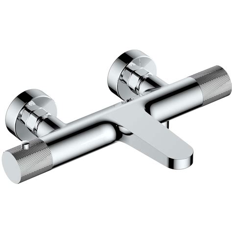 RAK Amalfi Wall Mounted Thermostatic Bath Shower Mixer Chrome