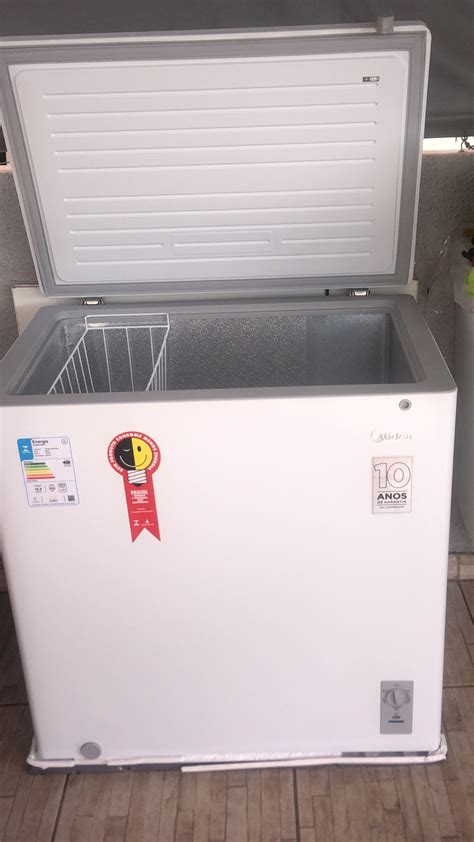 Freezer Horizontal Midea Rcfb Rcfb Porta Branco Ponto