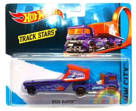 HOT WHEELS HW CITY ciężarówka SPEED BLASTER ZABAWKOWNIA