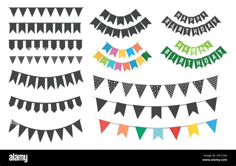 Bunting Banner Svg Birthday Banner Svg Birthday Banner Silhouette