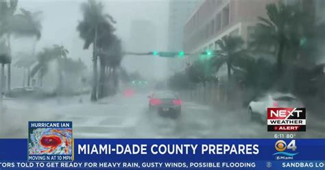 Miami Dade County Readying For Hurricane Ian S Rain CBS Miami