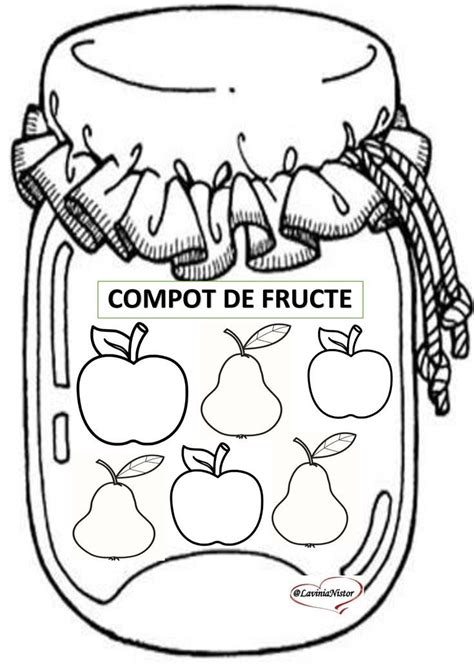 Borcanul cu compot de fructe Attività cognitive Mele Colori