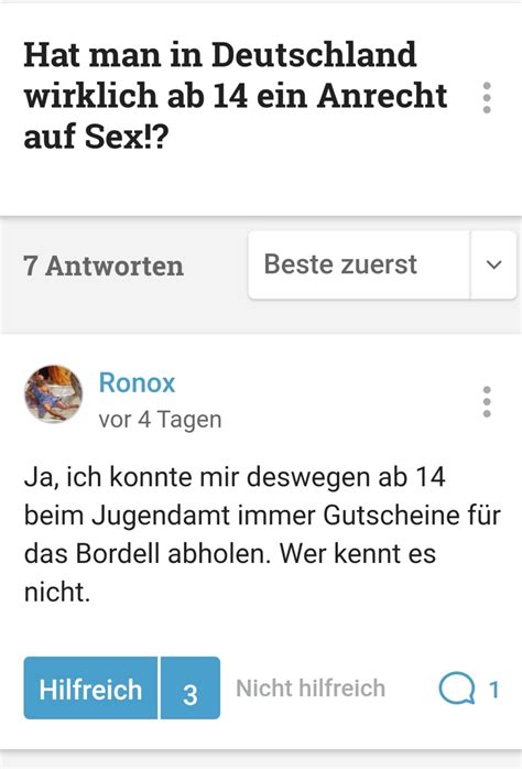 Anrecht Auf Sex Ab R Wirklichgutefrage