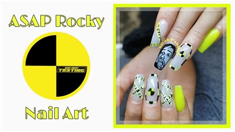 Asap Rocky Freehand Nail Art Youtube