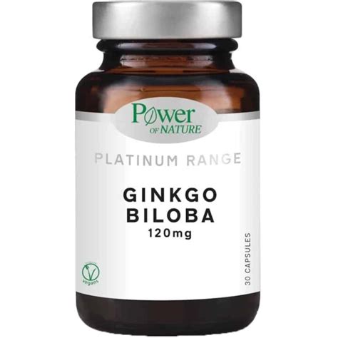 Power Of Nature Platinum Range Ginkgo Biloba 120mg 30 Capsules Wecare Gr