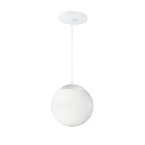 Pendente Globo Esfera De Vidro Branco Fosco 20cm BRANCO Trybo