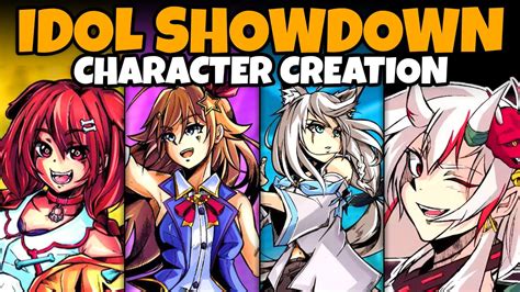 Idol Showdown Character Creation All Holo Male Female Full