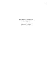 Reed Hastings' Leadership Style.docx - 1 Reed Hastings' Leadership ...