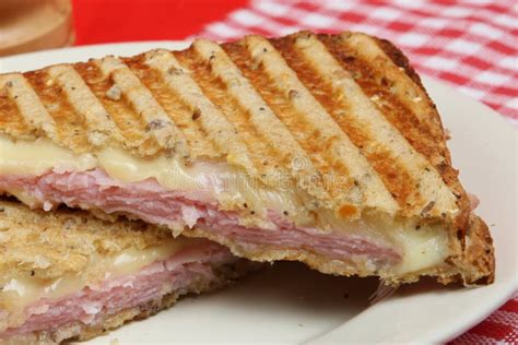 Ham & Cheese Panini stock image. Image of lunch, snack - 10796743